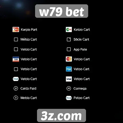 Métodos de pagamento disponíveis no w79 bet